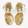 Sandalia Leo 100 de piel Candy Wrap dorada Sandalia Leo 100 de piel Candy Wrap dorada