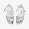 Sandalia Metz 100 de piel Liquid Metal plateada Sandalia Metz 100 de piel Liquid Metal plateada