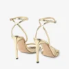 Sandalia Metz 100 de piel metalizada dorada Sandalia Metz 100 de piel metalizada dorada