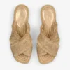 Sandalias Aciel Sandal Flat de tejido dorado Sandalias Aciel Sandal Flat de tejido dorado