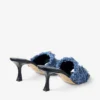 Sandalias Alexia 70 de denim con diseño entrecruzado Sandalias Alexia 70 de denim con diseño entrecruzado