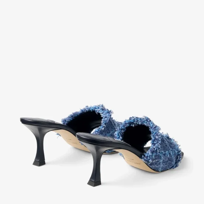 Sandalias Alexia 70 de denim con diseño entrecruzado Sandalias Alexia 70 de denim con diseño entrecruzado