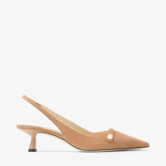 Sandalias Amita 45 de ante color toffee