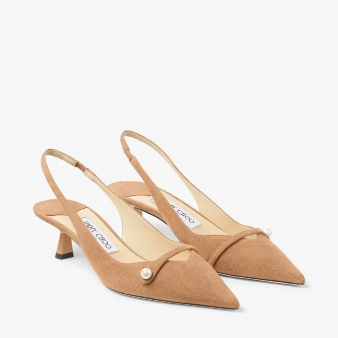 Sandalias Amita 45 de ante color toffee