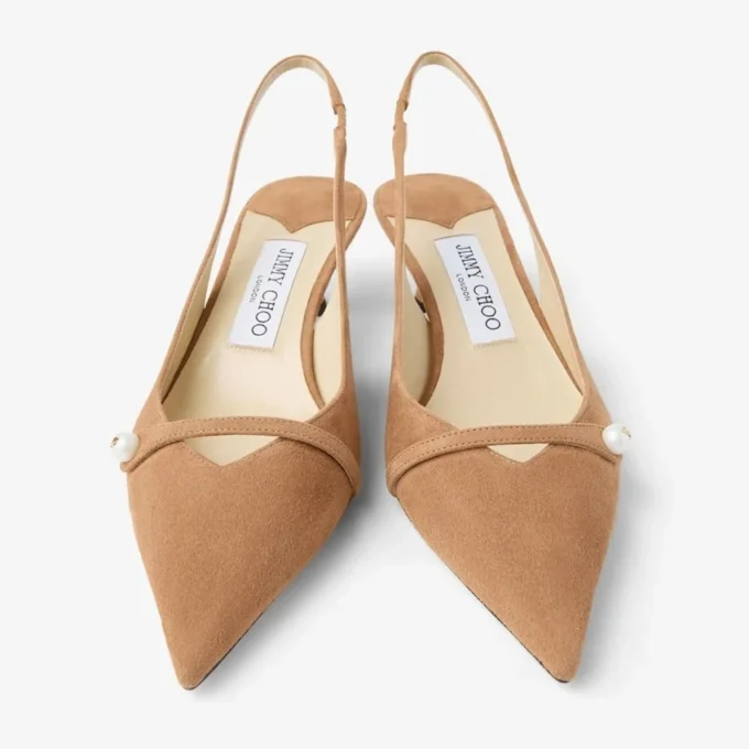 Sandalias Amita 45 de ante color toffee