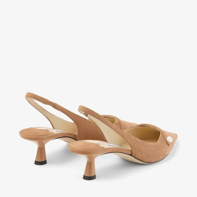 Sandalias Amita 45 de ante color toffee
