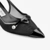 Sandalias Amita 45 de charol negro y malla Sandalias Amita 45 de charol negro y malla