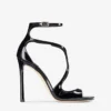 Sandalias Azia 110 de charol negro Sandalias Azia 110 de charol negro