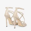 Sandalias Azia 110 de piel metalizada dorada Sandalias Azia 110 de piel metalizada dorada