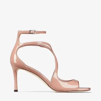 Sandalias Azia 75 de charol rosa ballet