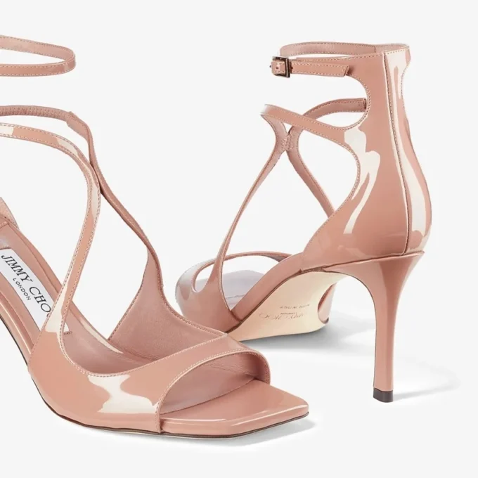 Sandalias Azia 75 de charol rosa ballet Sandalias Azia 75 de charol rosa ballet