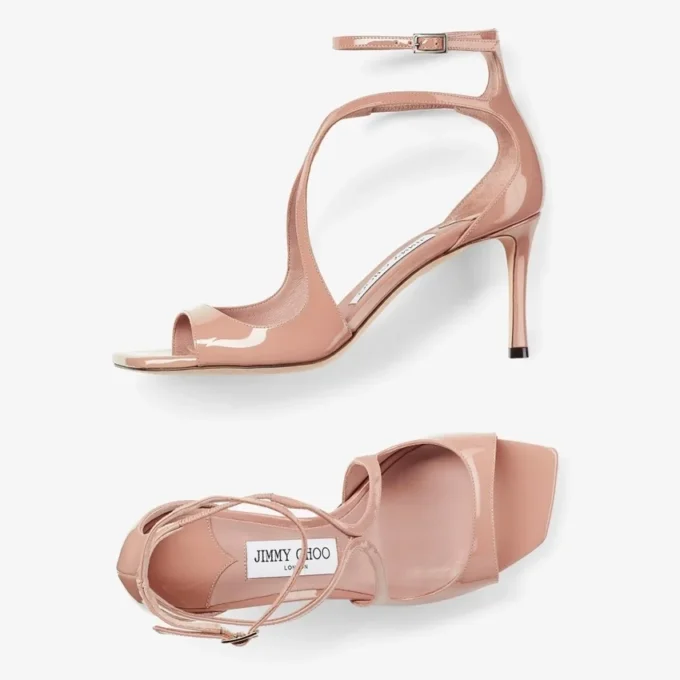 Sandalias Azia 75 de charol rosa ballet Sandalias Azia 75 de charol rosa ballet