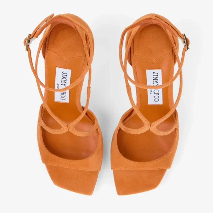 Sandalias Azia 95 de ante naranja atardecer Sandalias Azia 95 de ante naranja atardecer
