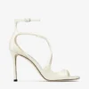 Sandalias Azia 95 de charol color latte Sandalias Azia 95 de charol color latte