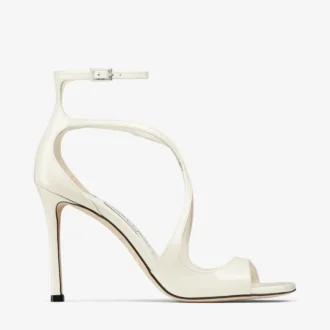 Sandalias Azia 95 de charol color latte