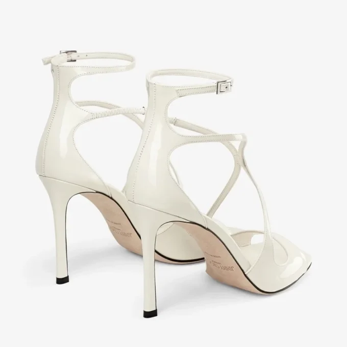 Sandalias Azia 95 de charol color latte Sandalias Azia 95 de charol color latte
