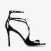 Sandalias Azia 95 de charol negro Sandalias Azia 95 de charol negro
