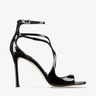 Sandalias Azia 95 de charol negro