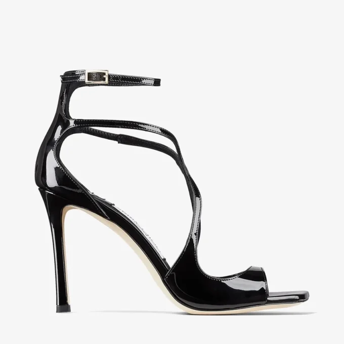 Sandalias Azia 95 de charol negro Sandalias Azia 95 de charol negro