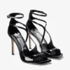 Sandalias Azia 95 de charol negro Sandalias Azia 95 de charol negro