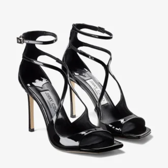 Sandalias Azia 95 de charol negro