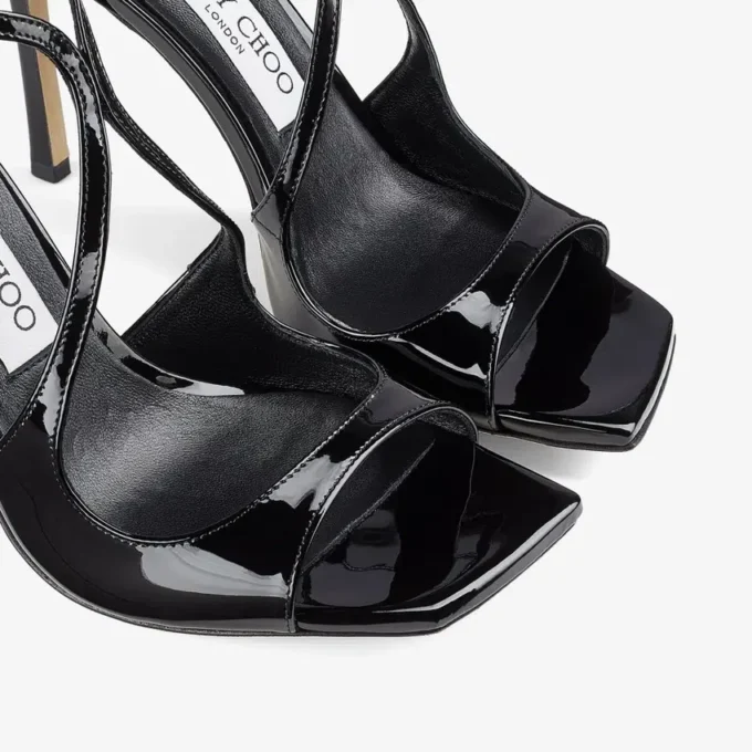 Sandalias Azia 95 de charol negro Sandalias Azia 95 de charol negro