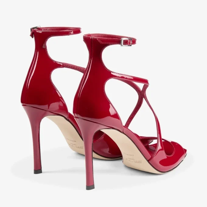 Sandalias Azia 95 de charol rojo rubí Sandalias Azia 95 de charol rojo rubí