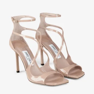 Sandalias Azia 95 de charol rosa ballet