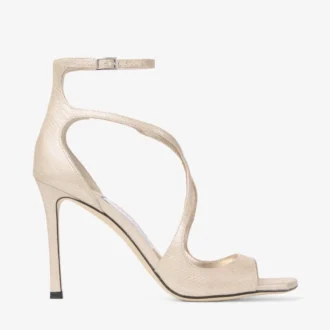 Sandalias Azia 95 de piel metalizada dorada