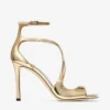 Sandalias Azia 95 de piel metalizada dorada Sandalias Azia 95 de piel metalizada dorada