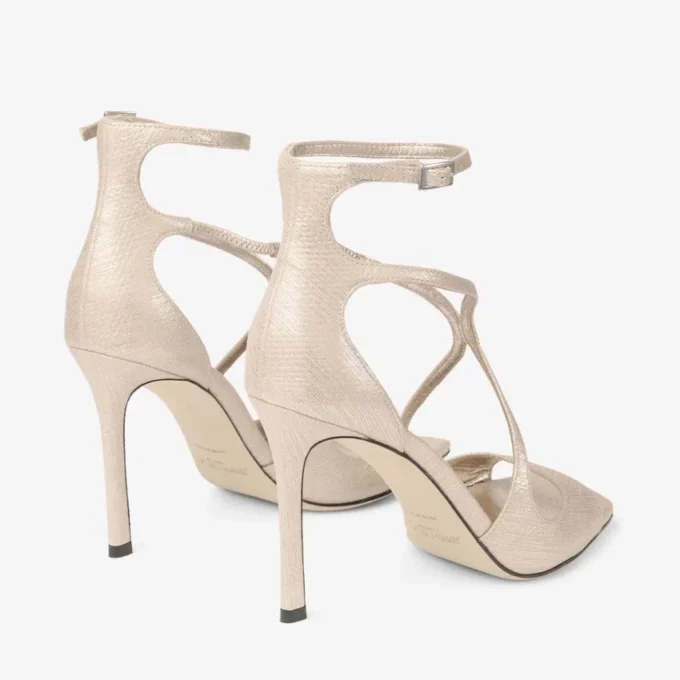 Sandalias Azia 95 de piel metalizada dorada Sandalias Azia 95 de piel metalizada dorada