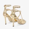 Sandalias Azia 95 de piel metalizada dorada Sandalias Azia 95 de piel metalizada dorada