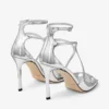 Sandalias Azia 95 de piel metalizada plateada Sandalias Azia 95 de piel metalizada plateada