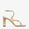 Sandalias Azie 85 de piel napa metalizada dorada Sandalias Azie 85 de piel napa metalizada dorada
