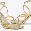 Sandalias Azie 85 de piel napa metalizada dorada Sandalias Azie 85 de piel napa metalizada dorada