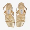 Sandalias Azie 85 de piel napa metalizada dorada Sandalias Azie 85 de piel napa metalizada dorada