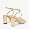Sandalias Azie 85 de piel napa metalizada dorada Sandalias Azie 85 de piel napa metalizada dorada