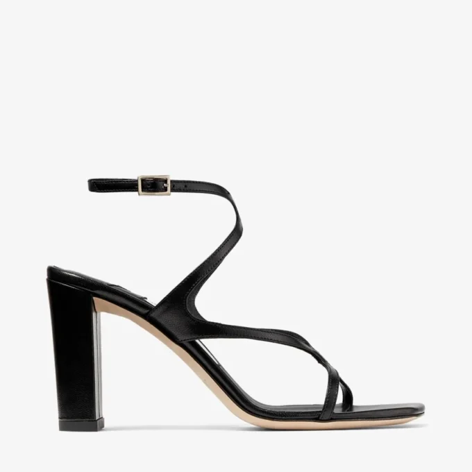 Sandalias Azie 85 de piel napa negra Sandalias Azie 85 de piel napa negra
