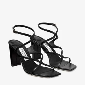 Sandalias Azie 85 de piel napa negra