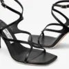 Sandalias Azie 85 de piel napa negra Sandalias Azie 85 de piel napa negra