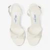 Sandalias cruzadas con talón abierto Elsy 70 en piel napa color latte Sandalias cruzadas con talón abierto Elsy 70 en piel napa color latte