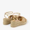 Sandalias de cuña Aella 60 de rafia dorada Sandalias de cuña Aella 60 de rafia dorada