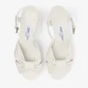 Sandalias de plataforma Heloise 80 en piel napa color latte Sandalias de plataforma Heloise 80 en piel napa color latte
