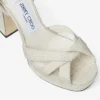 Sandalias de plataforma Kove 120 de rafia fina natural Sandalias de plataforma Kove 120 de rafia fina natural