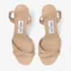 Sandalias de talón abierto Elsy 70 Chai de piel napa