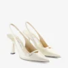 Sandalias de tiras traseras Amita 85 en charol color latte