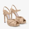 Sandalias Elly 120 Chai de piel napa brillante y suave