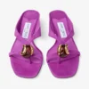 Sandalias Emeri Stone 35 de ante violeta orquídea y ámbar oscuro Sandalias Emeri Stone 35 de ante violeta orquídea y ámbar oscuro