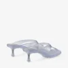 Sandalias Jelly Drop 50 de gelatina con purpurina plateada Sandalias Jelly Drop 50 de gelatina con purpurina plateada