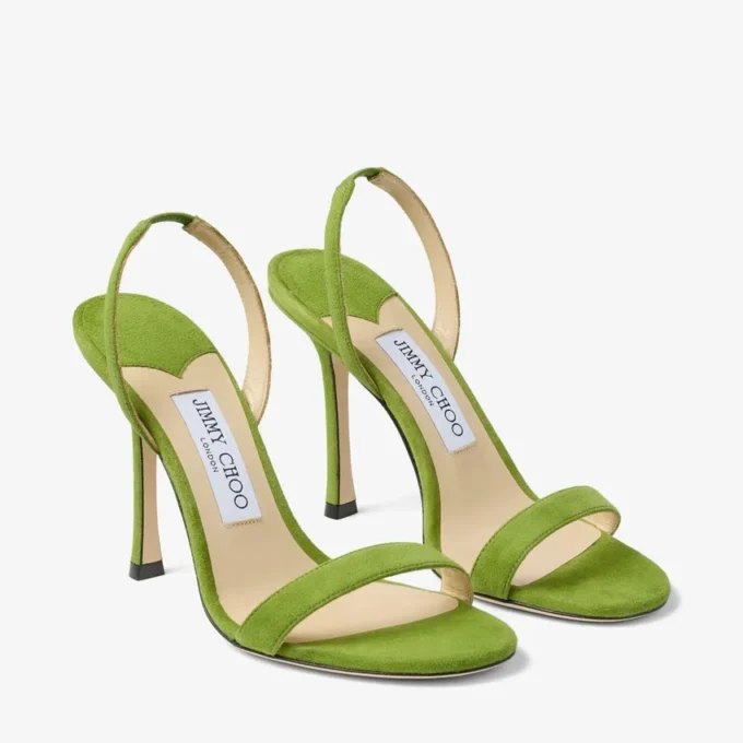 Sandalias Jenn 100 de ante color trébol Sandalias Jenn 100 de ante color trébol